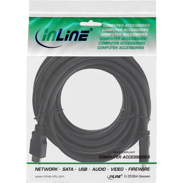 InLine 4043718064526 HDMI-kabel 5 m HDMI Typ A (standard) Svart