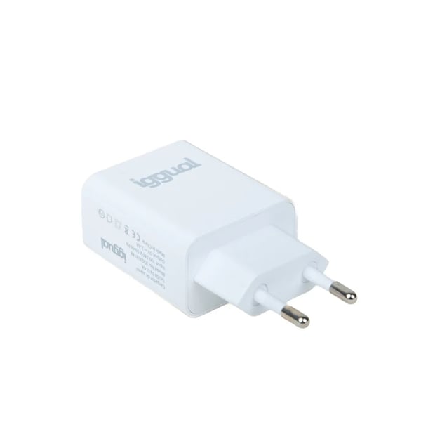 iggual IGG318188 oplader til mobil enhed Universel Hvid Vekselstrøm Indendørs