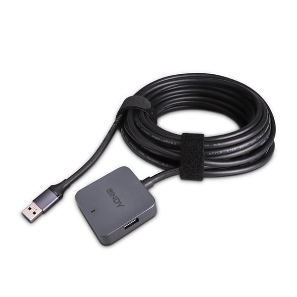 Lindy 43388 gränssnittshubbar USB 3.2 Gen 1 (3.1 Gen 1) Type-A 5000 Mbit/s Svart, Grå