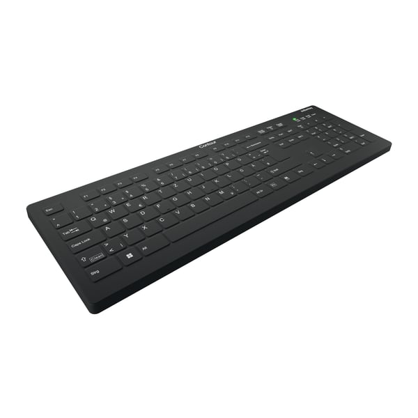 CHERRY AK-C8112 tastatur RF trådløst QWERTZ Tysk Sort