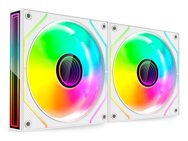 Mars Gaming MF3DPROX2W Computerkølesystem Computerkabinet Ventilator 12 cm Hvid