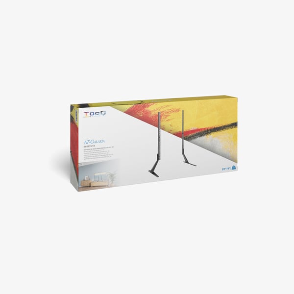 TooQ DB2375F-B tv-beslag 190,5 cm (75") Sort