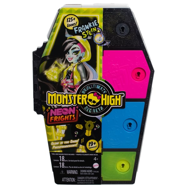 Monster High Skulltimate Secrets Neon Frights Frankie Stein -nukke