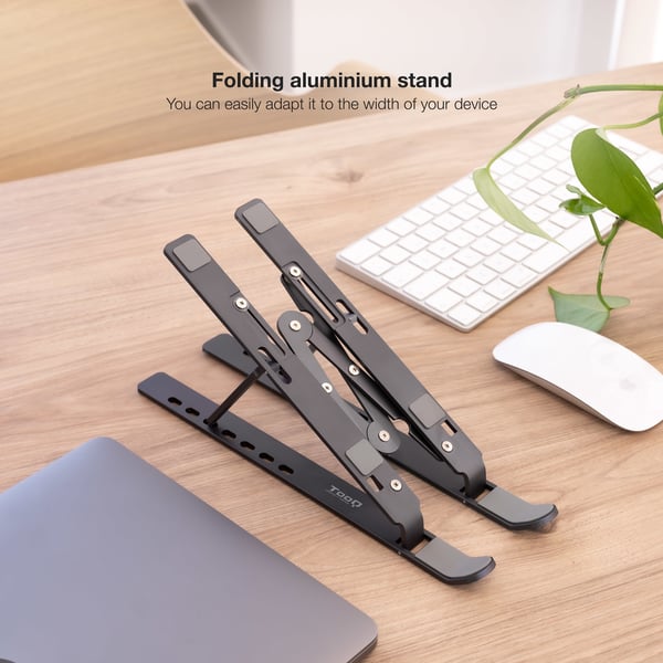 TooQ TQLRS0033-AL-G laptop stativ Stander til laptop og tablet Grå 38,1 cm (15")
