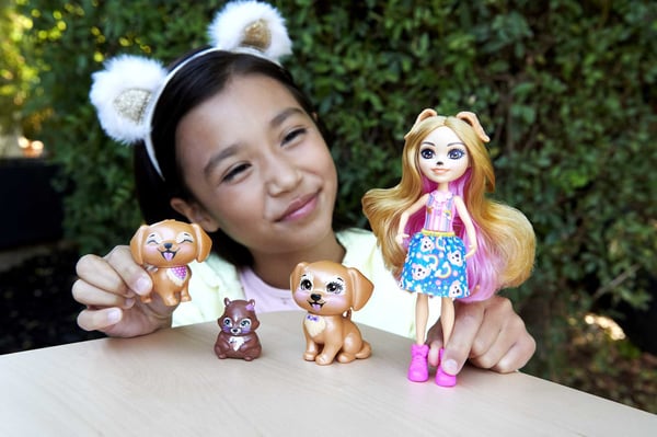 Enchantimals City Tails GERIKA GOLDEN RETRIEVER FAMILY Doll