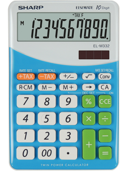 Sharp EL M332 BBL - BLU regnemaskine Desktop Finansiel Blå Sharp EL M332 BBL - BLU regnemaskine Desktop Finansiel Blå