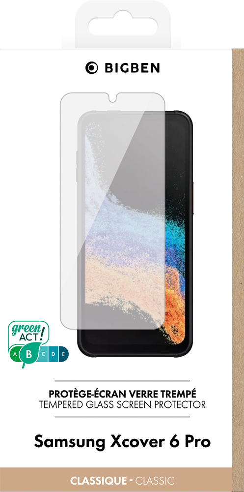 BIG BEN PEGLASSXCOVER6P Skærm og -bagsidebeskytter til mobiltelefon Klar skærmbeskytter Samsung 1 stk