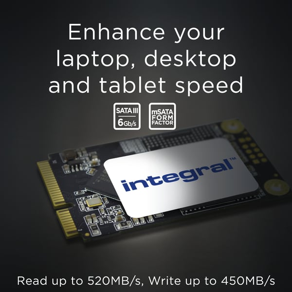 Integral INSSD256GMSA SSD-massamuisti 256 GB mSATA Serial ATA III TLC