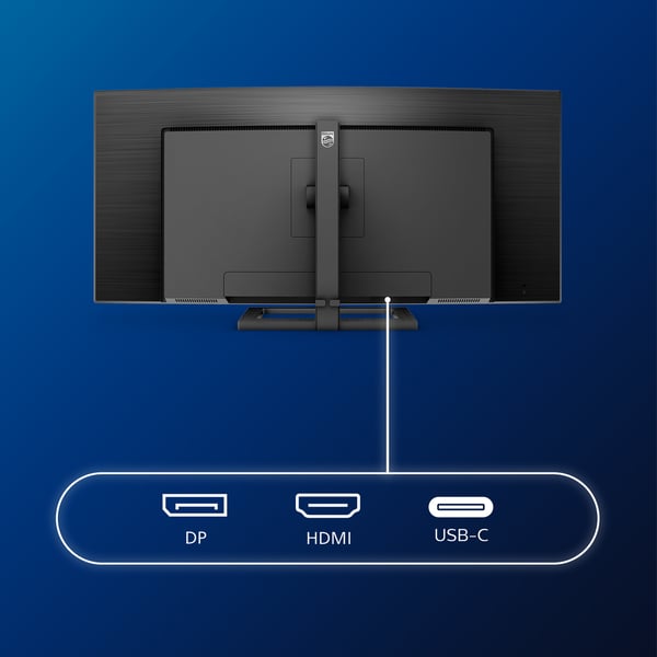 Philips E Line 346E2CUAE/00 computerskærm 86,4 cm (34") 3440 x 1440 pixel Wide Quad HD+ LCD Sort