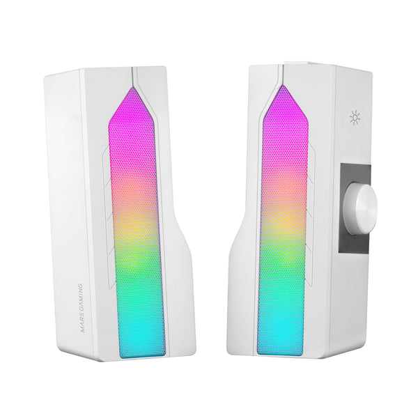 Mars Gaming MSDUOW soundbar-högtalare Vit 15 W