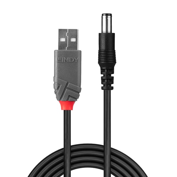 Lindy 70267 USB-kablar USB 2.0 1,5 m USB A ﻿DC Svart