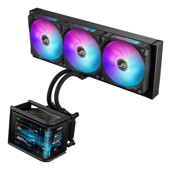 ASUS ROG Ryuo IV SLC 360 ARGB Suoritin All-in-one-nesteenjäähdytin 12 cm Musta