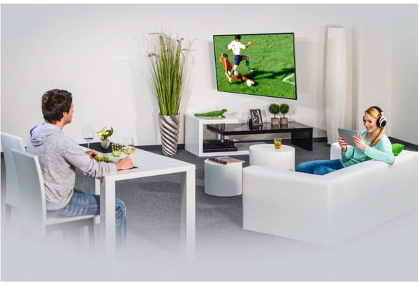 Hama 00220823 TV-kiinnike 165,1 cm (65") Musta