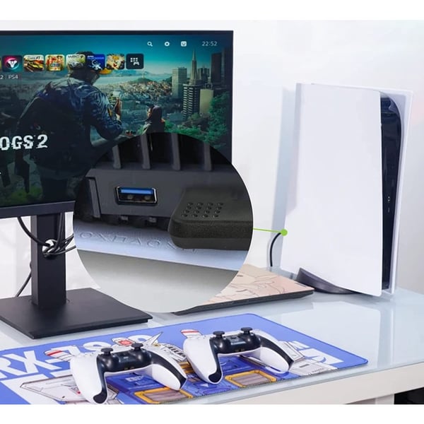 Techly HDMI M/F 270° Sort