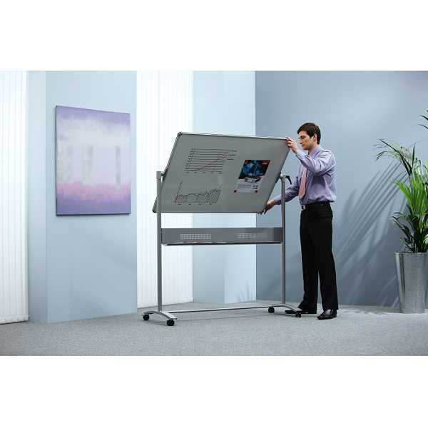Nobo Impression Pro emaljeret magnetisk mobilt whiteboard 1200 x 900 mm