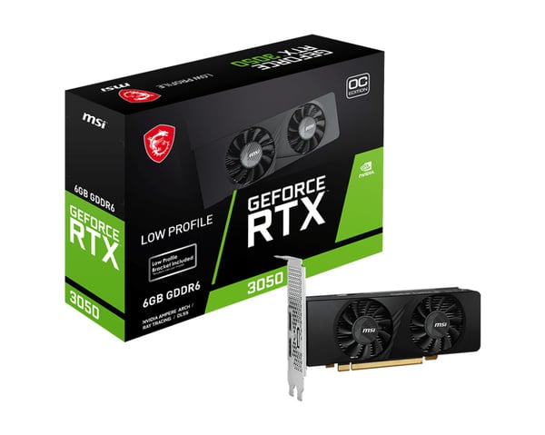 MSI GEFORCE RTX 3050 LP 6G OC näytönohjain NVIDIA 6 GB GDDR6