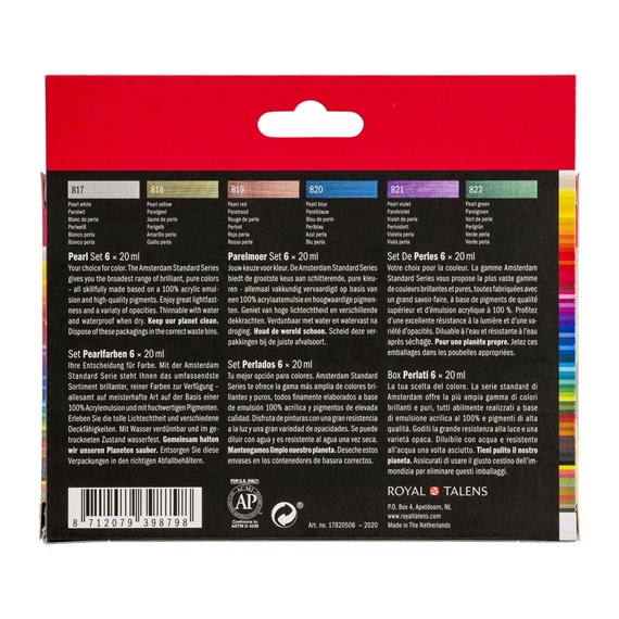 Amsterdam 17820506 hobbymaling Akrylmaling 6 stk
