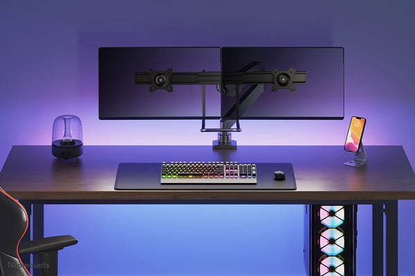 Neomounts NM-D775DXBLACK fäste och ställ till bildskärm 81,3 cm (32") Bord Svart