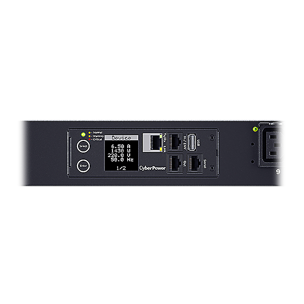CyberPower PDU81404 strømforsyningsenhed (PDU) 24 AC stikkontakt(er) 0U Sort
