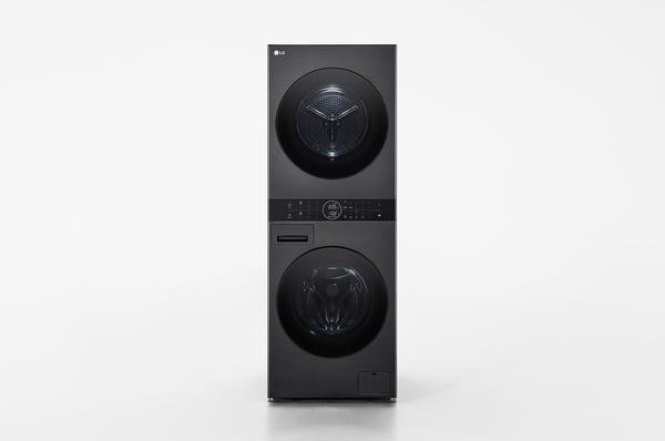 LG WT1210BBF kuivaava pyykinpesukone Vapaasti seisova Edestä täytettävä Musta