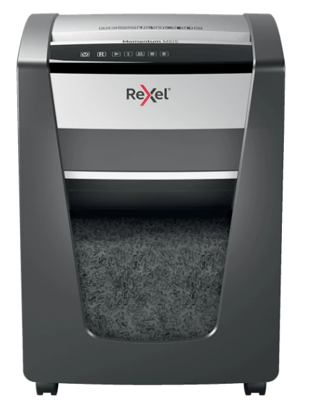 Rexel M515 dokumentförstörare Mikrostrimling 60 dB 23 cm Svart, Silver