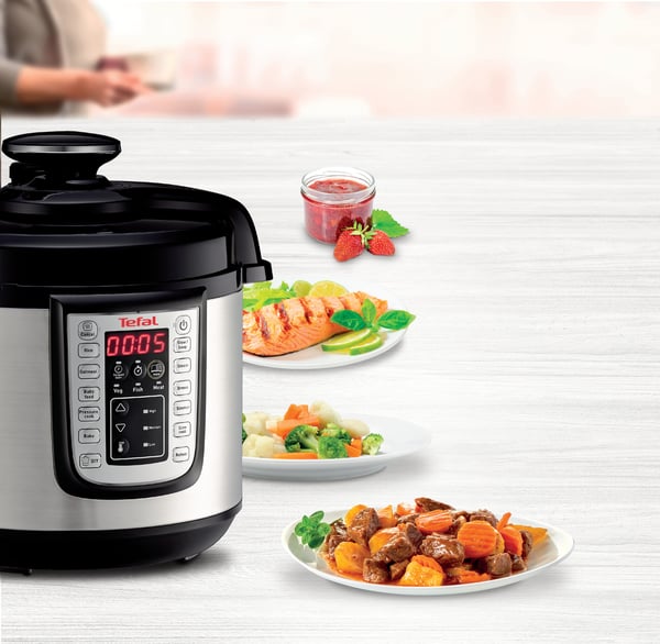 Tefal FAST & DELICIOUS CY505E 6 L Sort, Rustfrit stål 1100 W