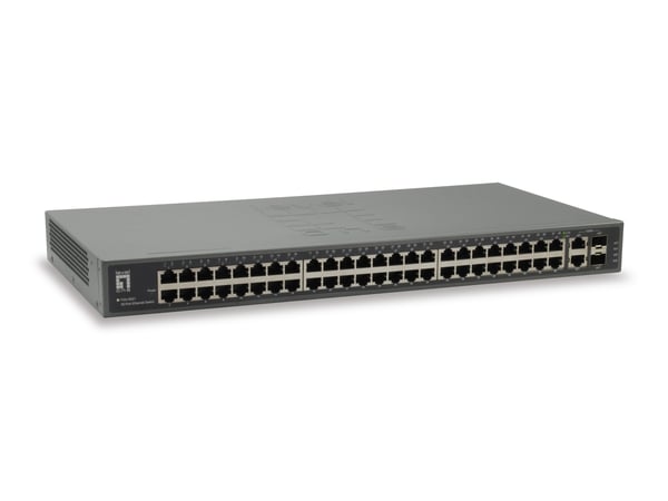 LevelOne FGU-5021 verkkokytkin Fast Ethernet (10/100) Harmaa