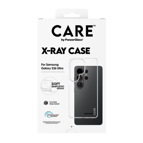 PanzerGlass CARE™ by ® X-Ray Case Samsung Galaxy S26 Ultra mobiltelefonfodral Mobilskal Transparent