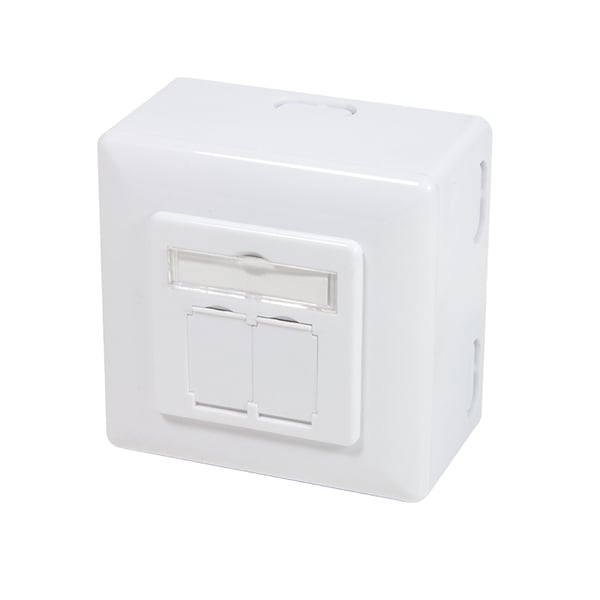 LogiLink NP0039A stikkontakt RJ-45 Metallic, Hvid