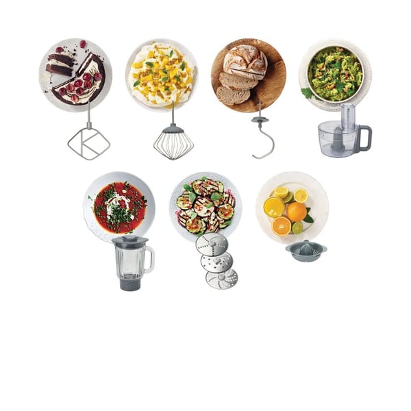 Kenwood Prospero+ White KHC29A.J0WH foodprocessor 1000 W 4,3 L Rustfrit stål, Hvid