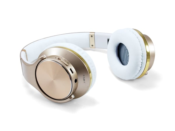 Conceptronic CHSPBTNFCSPKG hovedtelefoner/headset Kabel & trådløs Opkald/musik Micro-USB Bluetooth Guld, Hvid Conceptronic CHSPBTNFCSPKG hovedtelefoner/headset Kabel & trådløs Opkald/musik Micro-USB Bluetooth Guld, Hvid