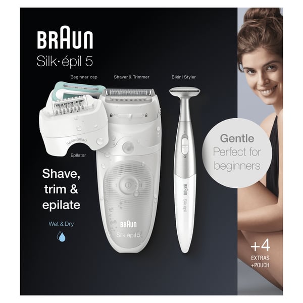 Braun Silk-épil 5 81770432 epilatorer 28 pincetter Vit