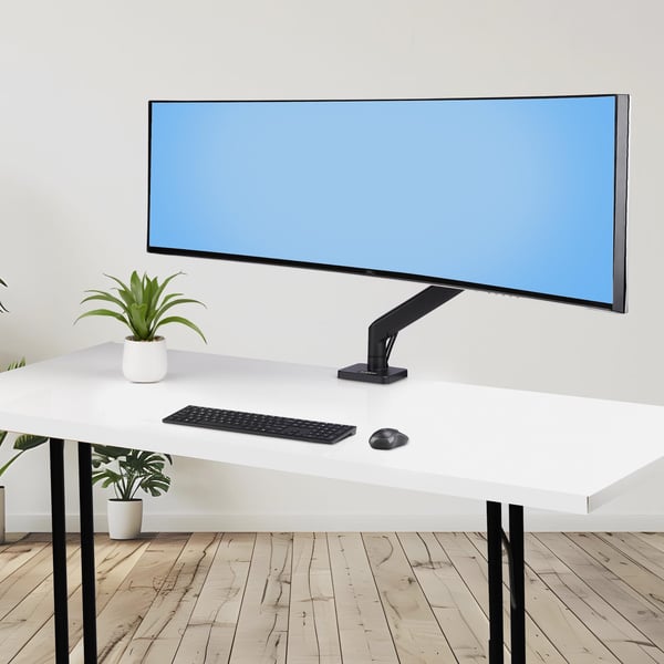 StarTech.com Skrivebordsmontering til Skærm til 49\" Ultrawide Buet Skærm, Maks. 20 kg - Monteringssæt (Fjederarm)