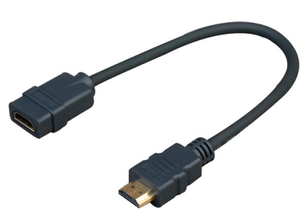 Vivolink PROHDMIADAPHDMIF HDMI-kabel 0,2 m HDMI Type A (Standard) Sort