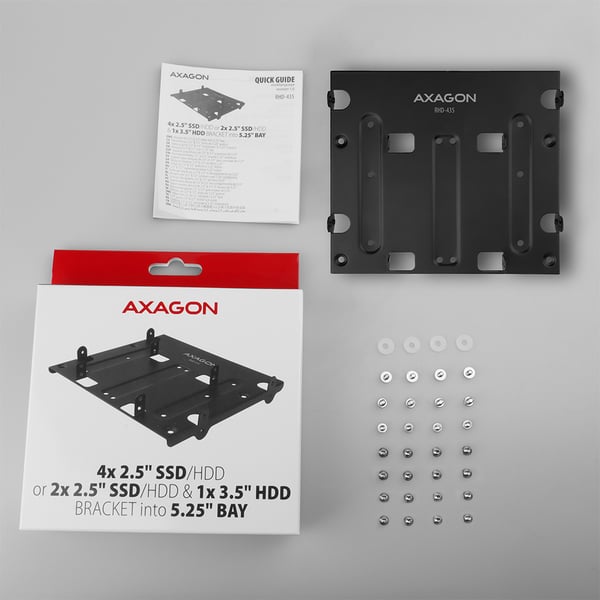 Axagon RHD-435 monteringskit Svart Metall