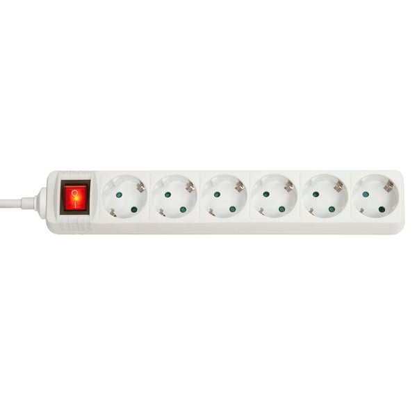 Lindy 73103 stikdåse 6 AC stikkontakt(er) Indendørs Hvid