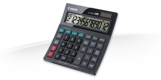 Canon AS-220RTS - Skrivebordslommeregner - 12