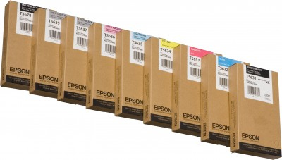 Epson Stylus Pro 7800/9800 Ink Cartridge (220ml) Photo Black mustekasetti Alkuperäinen Valokuva musta