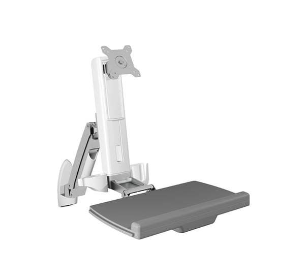 ICY BOX IB-MS600-W 61 cm (24") Vägg Grå, Silver, Vit