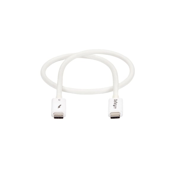 StarTech.com TBLT34MM50CW Thunderbolt kabel 0,5 m 40 Gbit/sek. Hvid