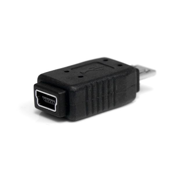 StarTech.com UUSBMUSBMF kabel kønsskifter Micro-USB B Mini-USB B Sort