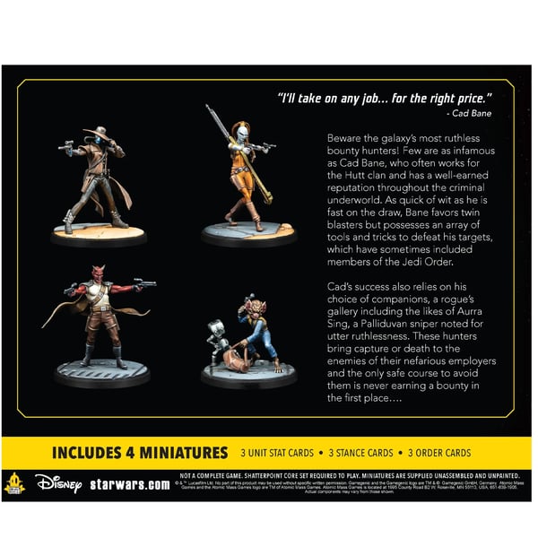 Asmodee Star Wars: Shatterpoint - Fistful of Credits: Cad Bane Squad Pack Figur
