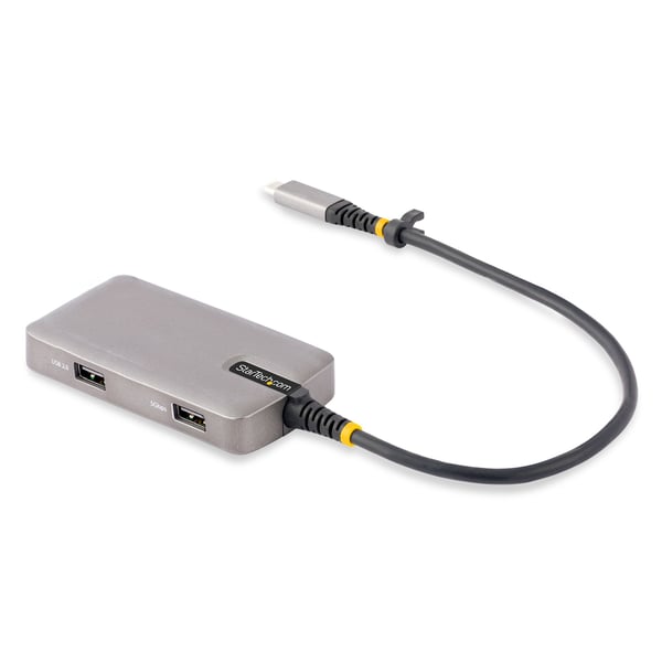 StarTech.com 104B-USBC-MULTIPORT dockingstation Ledningsført USB 3.2 Gen 1 (3.1 Gen 1) Type-C Sort, Sølv