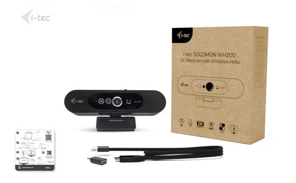 i-tec SOLOMON WH200 webbkameror 4 MP 2560 x 1440 pixlar USB Svart