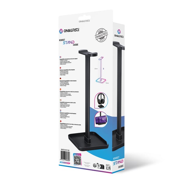 Oniverse ONISTD2-MLT-BLK tilbehør til hovedtelefon/headset Headset-stativ