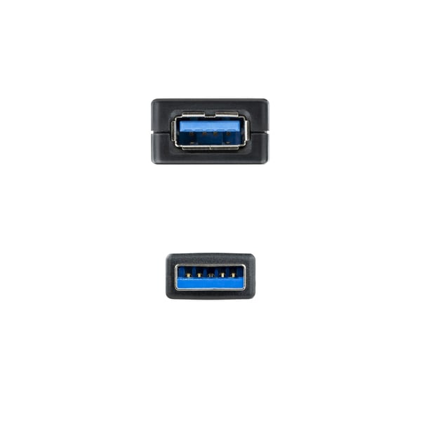 Nanocable 10.01.0311 USB-kabel USB 3.2 Gen 1 (3.1 Gen 1) 5 m USB A 5 Gbit/sek. Sort
