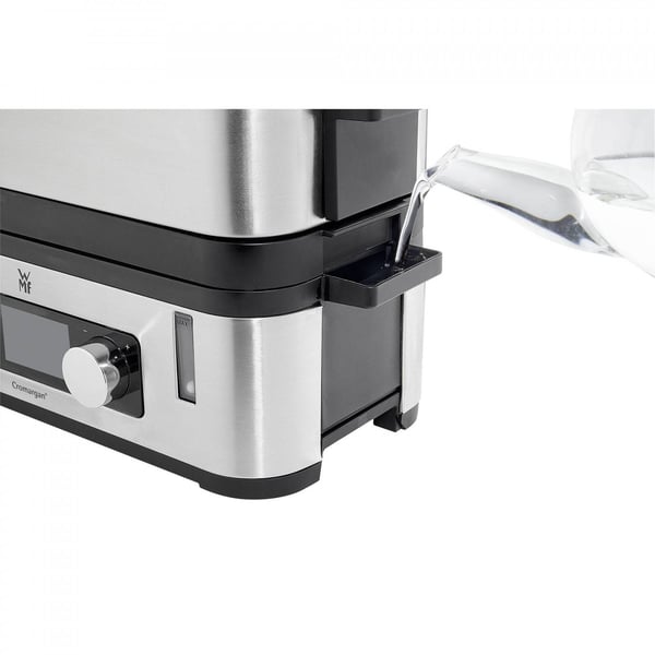 WMF KITCHENminis 0415090011 höyrykeitin 2 kori(a) Pöytämalli 900 W Musta, Ruostumaton teräs