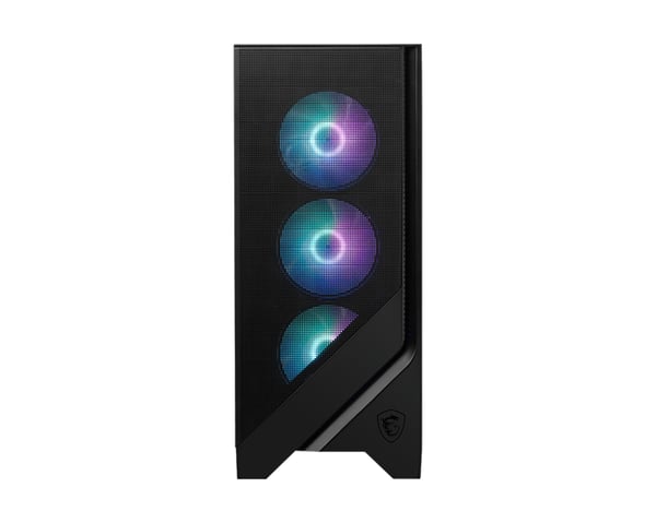 MSI MAG Forge 320R AIRFLOW Micro Tower Sort, Transparent