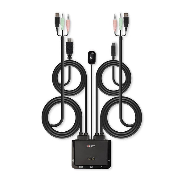 Lindy 42347 KVM-switchar Svart