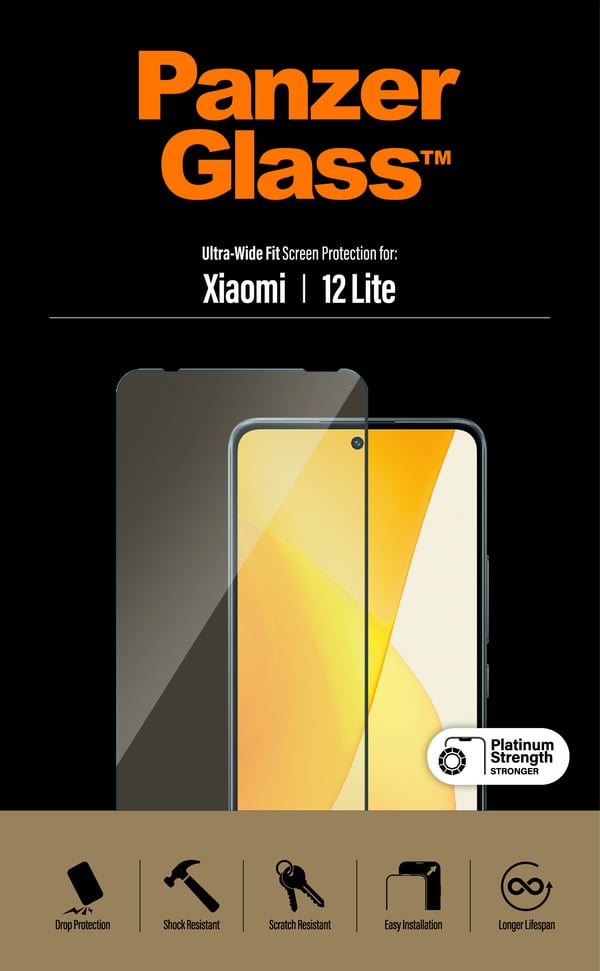 PanzerGlass ® Skærmbeskyttelse Xiaomi 12 Lite | Ultra-Wide Fit